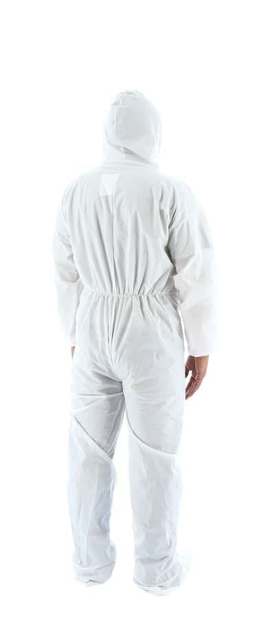 Majestic 74-203 AreoTEX SMS Coverall with Hood, Boots and Elastic Wrist & Ankle (Case of 25) - back view