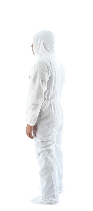 Majestic 74-203 AreoTEX SMS Coverall with Hood, Boots and Elastic Wrist & Ankle (Case of 25) - side view