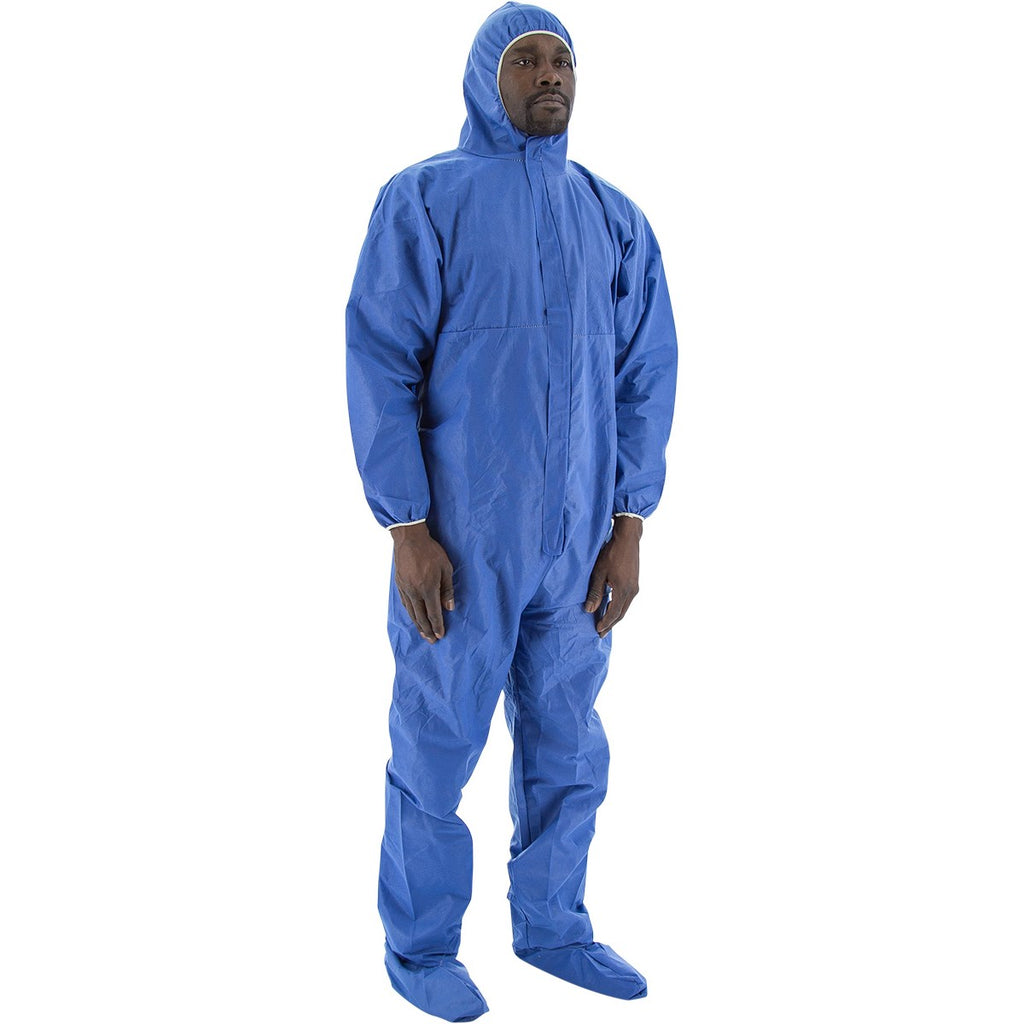 Majestic 74-203F ResisTEX FR SMS Anti-Static Coverall with Hood, Boots and Elastic Wrist & Ankle (25pcs)