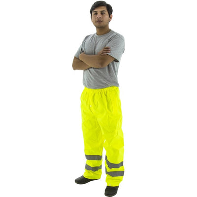 Majestic 75-2351 High Visibility Waterproof Rain Pants, ANSI E