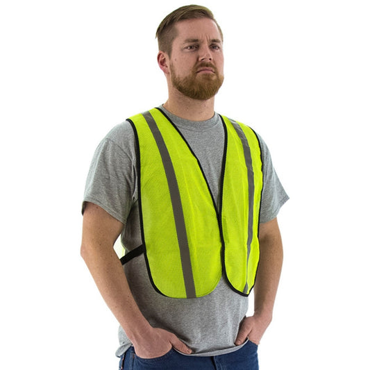 Majestic 75-3003 Site Safety Mesh Vest, NON ANSI (Pack of 50)