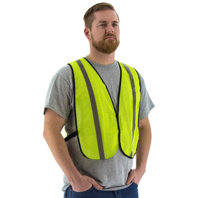 Majestic 75-3004 Site Safety Mesh Vest, NON ANSI (Pack of 50)
