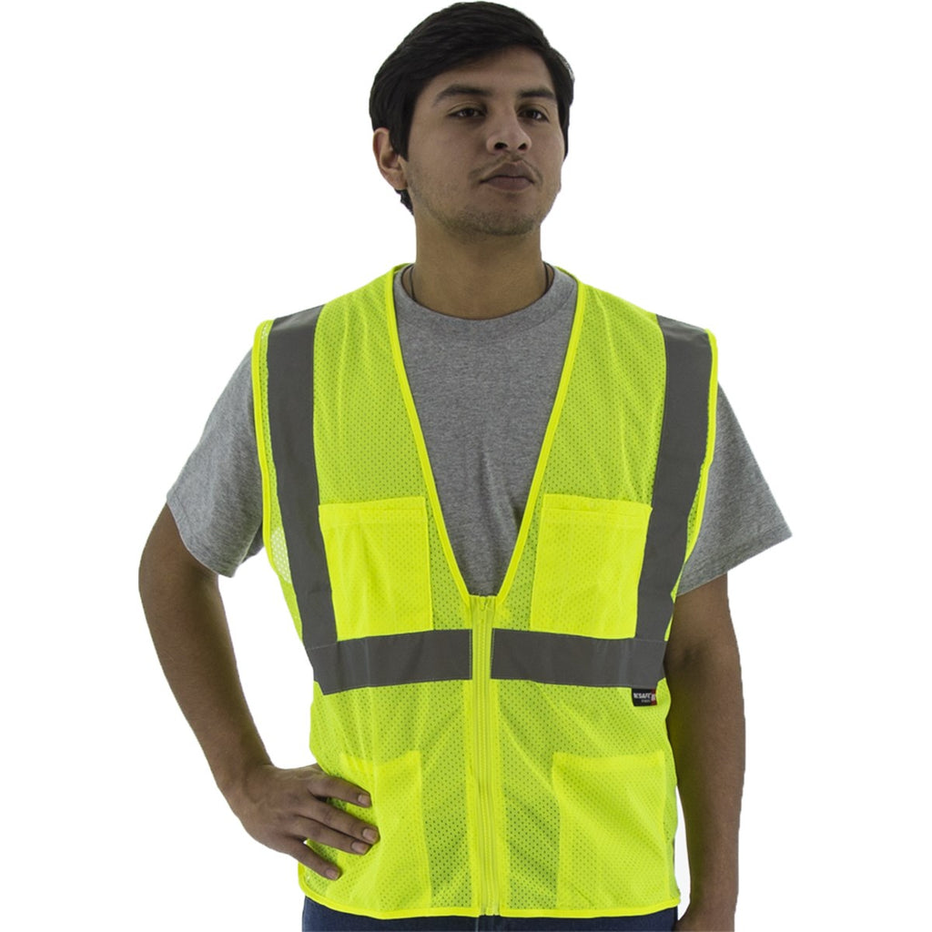 Majestic 75-3231 High Visibility Mesh Vest, ANSI 2, R