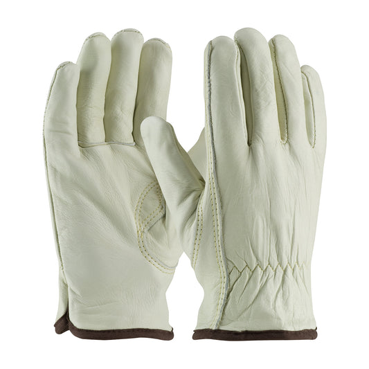 PIP 77-265 Economy Top Grain Cowhide Leather Drivers Glove with Natural Thermal Lining - Keystone Th
