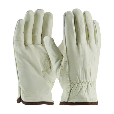 PIP 77-265 Economy Top Grain Cowhide Leather Drivers Glove with Natural Thermal Lining - Keystone Th