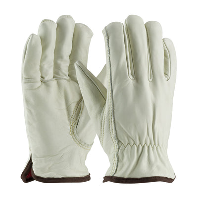 PIP 77-268 Top Grain Cowhide Leather Drivers Glove with Red Foam Lining - Keystone Thumb (One Dozen)