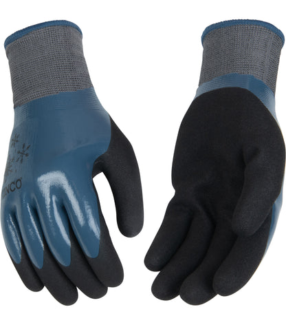 Kinco 1886PWB Women's HydroFlector™ Lined Waterproof Thermal Knit Shell & Double-Coated Nitrile (3 Pair) - alternate view 1