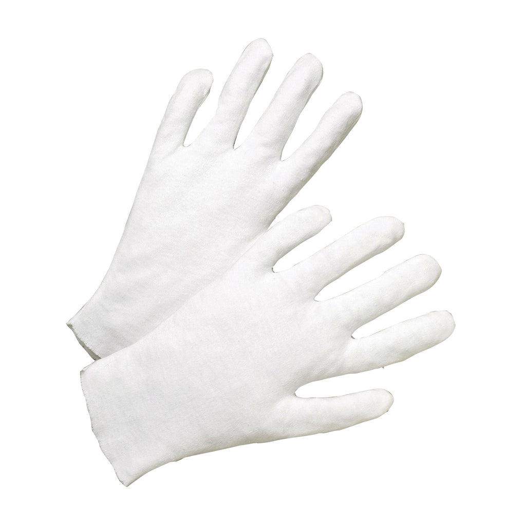 PIP 805 Heavy Weight Cotton Lisle Inspection Glove with Unhemmed Cuff (One Dozen)