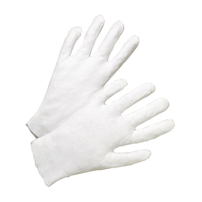 PIP 805 Heavy Weight Cotton Lisle Inspection Glove with Unhemmed Cuff (One Dozen)