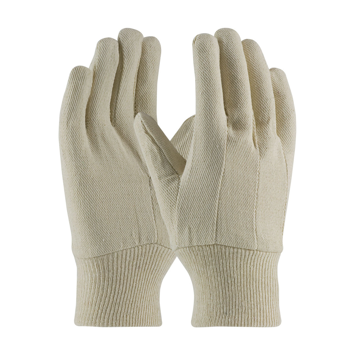 PIP 90-908CI Economy Grade Cotton/Polyester Canvas Single Palm Glove - Knit Wrist - Ladies (One Doze