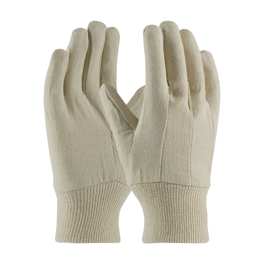 PIP 90-908CI Economy Grade Cotton/Polyester Canvas Single Palm Glove - Knit Wrist - Ladies (One Doze