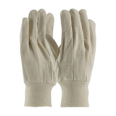 PIP 90-908I Economy Grade Cotton/Polyester Canvas Single Palm Glove - Knit Wrist (One Dozen)