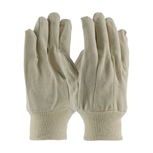 PIP 90-910I Economy Grade Cotton/Polyester Canvas Single Palm Glove - Knit Wrist (One Dozen)