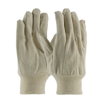 PIP 90-910I Economy Grade Cotton/Polyester Canvas Single Palm Glove - Knit Wrist (One Dozen)