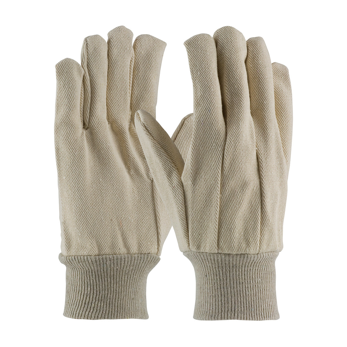 PIP 90-912 Premium Grade Cotton Canvas Single Palm Glove - Knit Wrist (One Dozen)