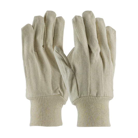 PIP 90-912I Economy Grade Cotton/Polyester Canvas Single Palm Glove - Knit Wrist (One Dozen)