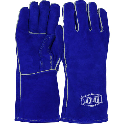 Ironcat 9041 Superior Grade Split Cowhide Leather Welder's Glove with Cotton/Foam Lining (One Dozen)