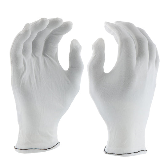 PIP 906 70 Denier Tricot Inspection Glove with Rolled Hem Cuff (One Dozen)