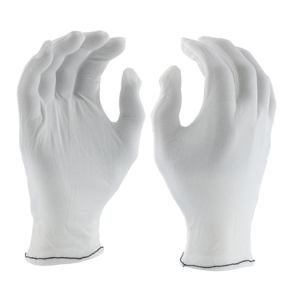 PIP 906 70 Denier Tricot Inspection Glove with Rolled Hem Cuff (One Dozen)