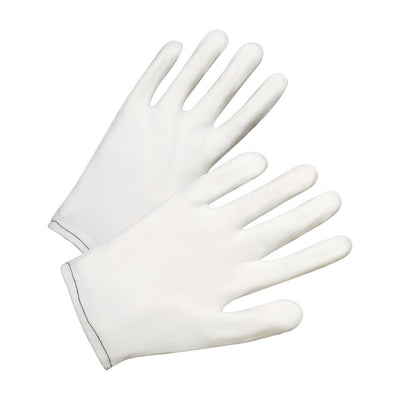PIP 905 70 Denier Tricot Inspection Glove with Rolled Hem Cuff (One Dozen)