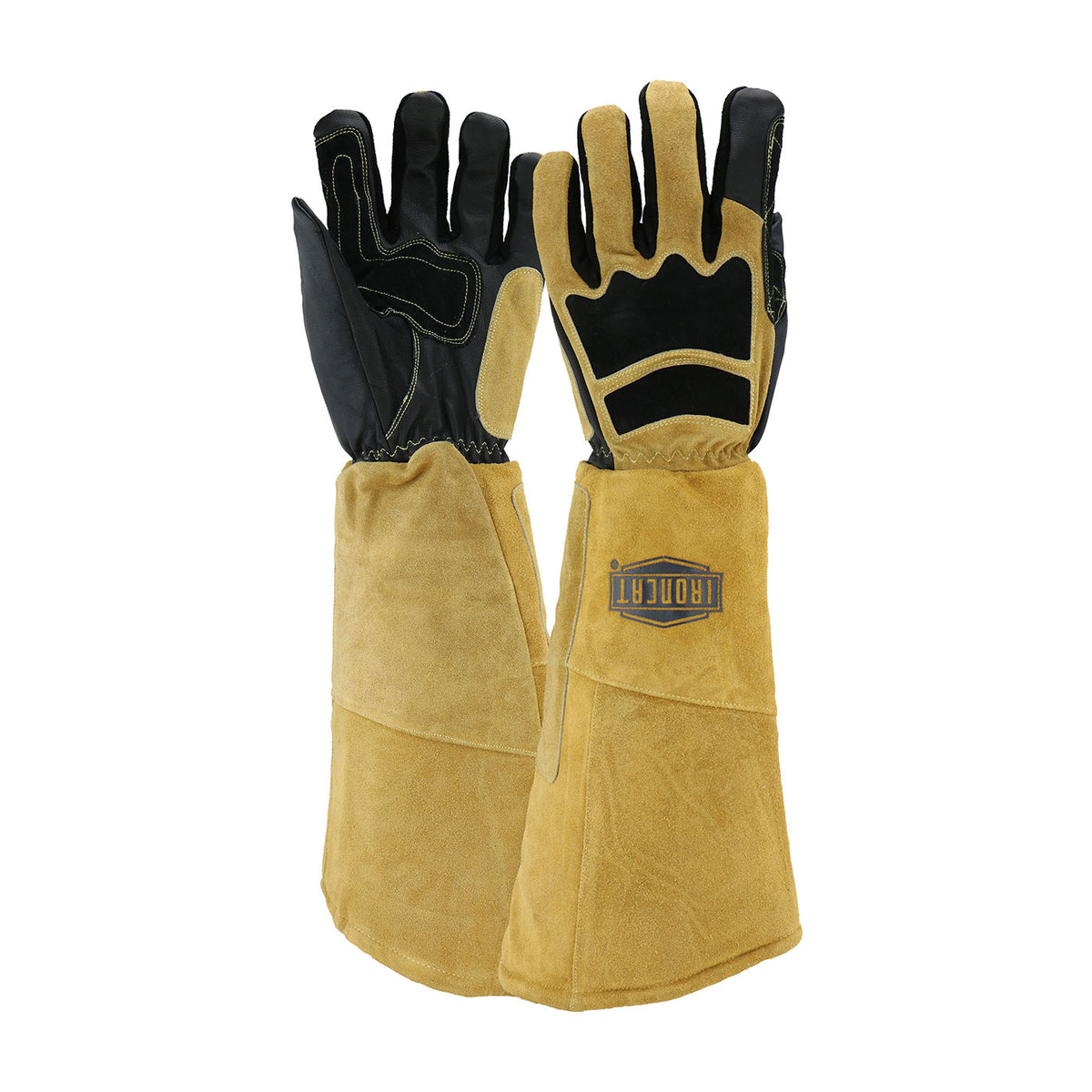 West Chester 9070 Ironcat Premium Top Grain Goatskin Welder's Glove with Split Cowhide and Climax Aerogel Kevlar Stitched (1 Pair)