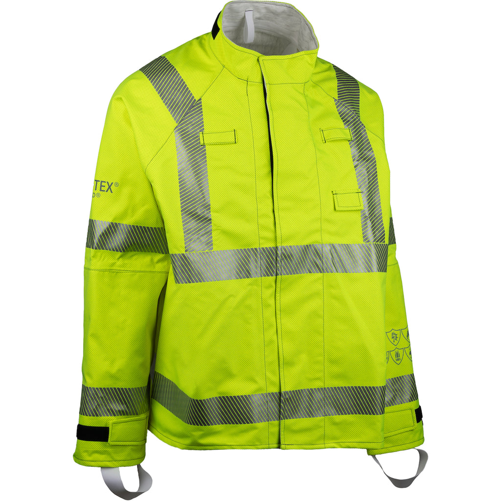 PIP 9100-524GMHDSX Multi-Hazard AR/FR Jacket with Double Sleeve and X-Back - 25 Cal/cm2