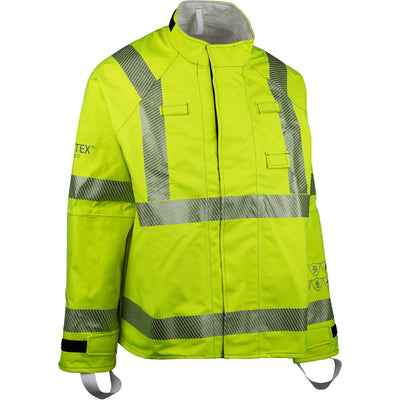 PIP 9100-524GMHDSX Multi-Hazard AR/FR Jacket with Double Sleeve and X-Back - 25 Cal/cm2