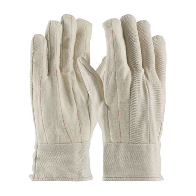 PIP 92-918BTO Men's Cotton Canvas Double Palm Nap-out Finish Safety Glove(One Dozen)