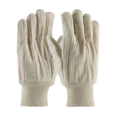 PIP 92-918O Men's Cotton Canvas Double Palm Nap-out Finish Safety Glove (One Dozen)