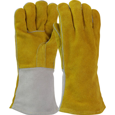 Ironcat 9401 Superior Grade Split Cowhide Leather Welder's Glove with Cotton Lining (One Dozen)