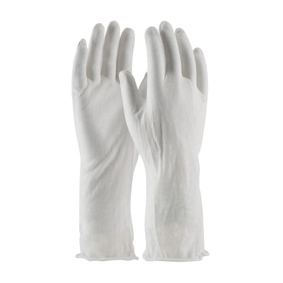 CleanTeam 97-500/14NI Economy, Light Weight Cotton Lisle Inspection Glove with Unhemmed Cuff - 14