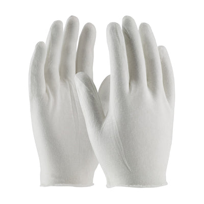 CleanTeam 97-500I Economy, Light Weight Cotton Lisle Inspection Glove with Unhemmed Cuff - 9