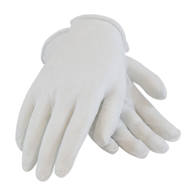 CleanTeam 97-501I Economy, Light Weight Cotton Lisle Inspection Glove with Unhemmed Cuff - Ladies' (