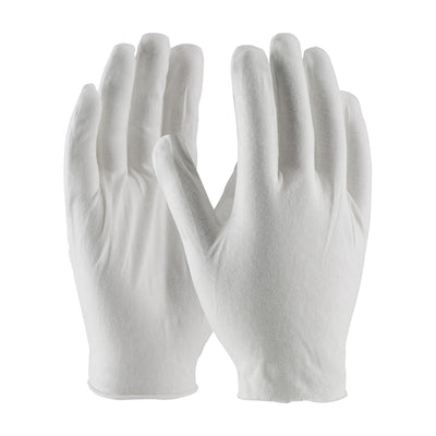 CleanTeam 97-500J Premium, Light Weight Cotton Lisle Inspection Glove with Unhemmed Cuff - Jumbo Siz
