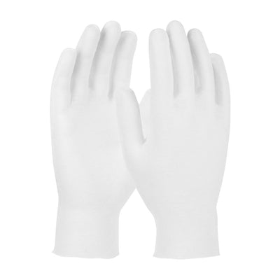 CleanTeam 97-501/10 Premium, Light Weight Cotton Lisle Inspection Glove with Unhemmed Cuff - 10.5