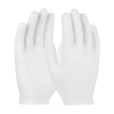 CleanTeam 97-501H Premium, Light Weight Cotton Lisle Inspection Glove with Overcast Hem Cuff - Ladie