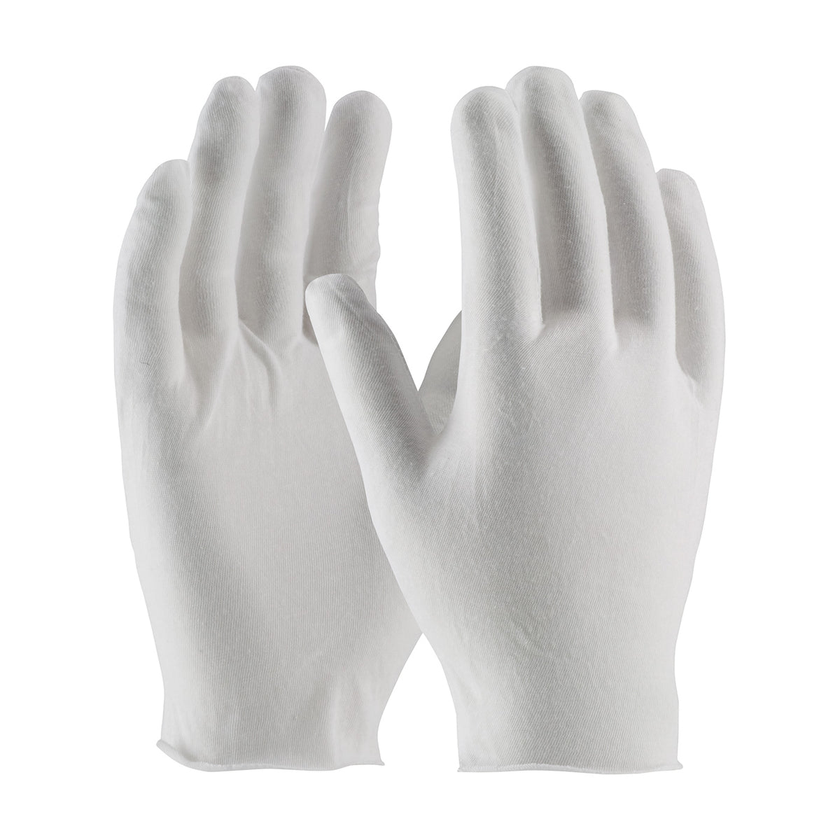 CleanTeam 97-510 Economy, Light Weight Cotton Lisle / Polyester Inspection Glove with Unhemmed Cuff 