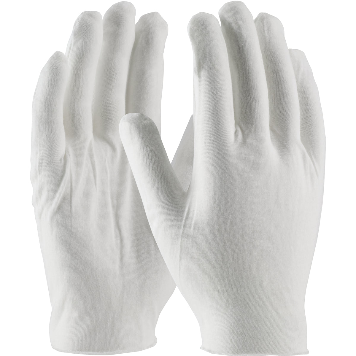 CleanTeam 97-520J Medium Weight Cotton Lisle Inspection Glove with Unhemmed Cuff - Jumbo Size (One D