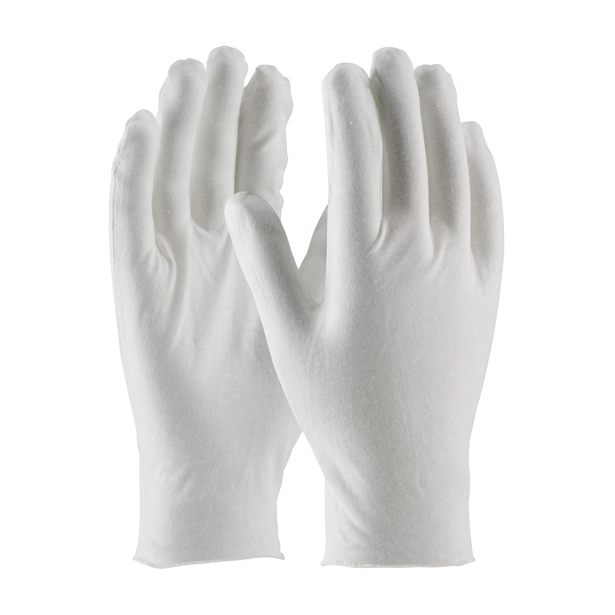 CleanTeam 97-520/10 Medium Weight Cotton Lisle Inspection Glove with Unhemmed Cuff - 10." (One Dozen