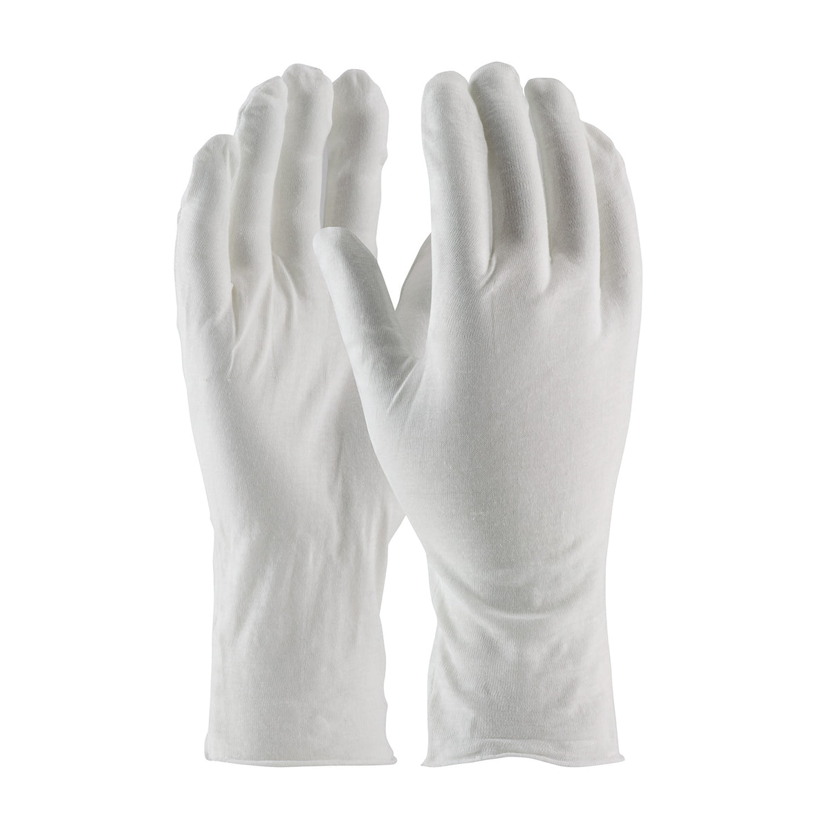 CleanTeam 97-520/12 Medium Weight Cotton Lisle Inspection Glove with Unhemmed Cuff - 12" (One Dozen)