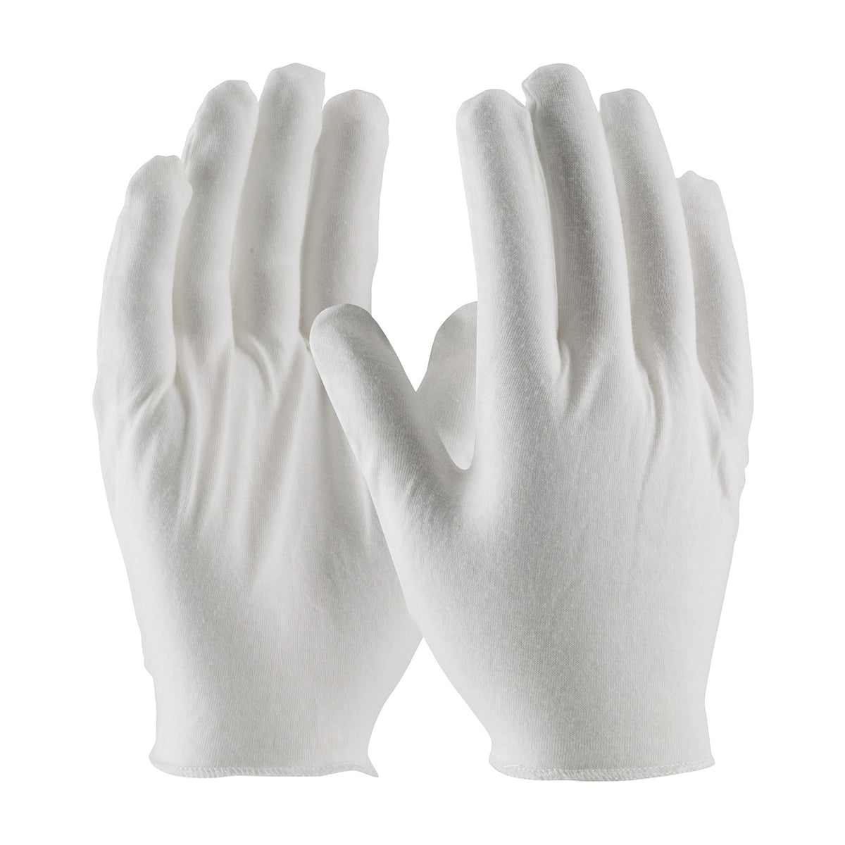 CleanTeam 97-520H Medium Weight Cotton Lisle Inspection Glove with Overcast Hem Cuff - Men's (One Do