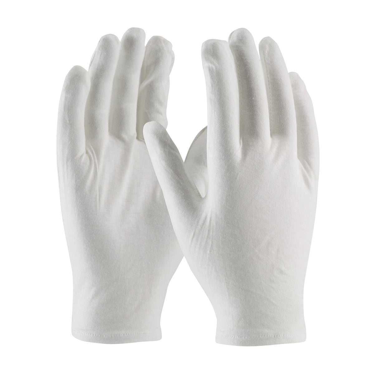CleanTeam 97-520R Medium Weight Cotton Lisle Inspection Glove with Rolled Hem Cuff - Men's (One Doze