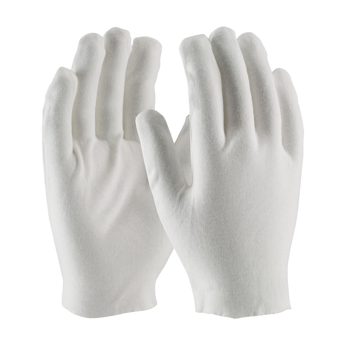 CleanTeam 97-540 Heavy Weight Cotton Lisle Inspection Glove with Unhemmed Cuff - Men's (One Dozen)