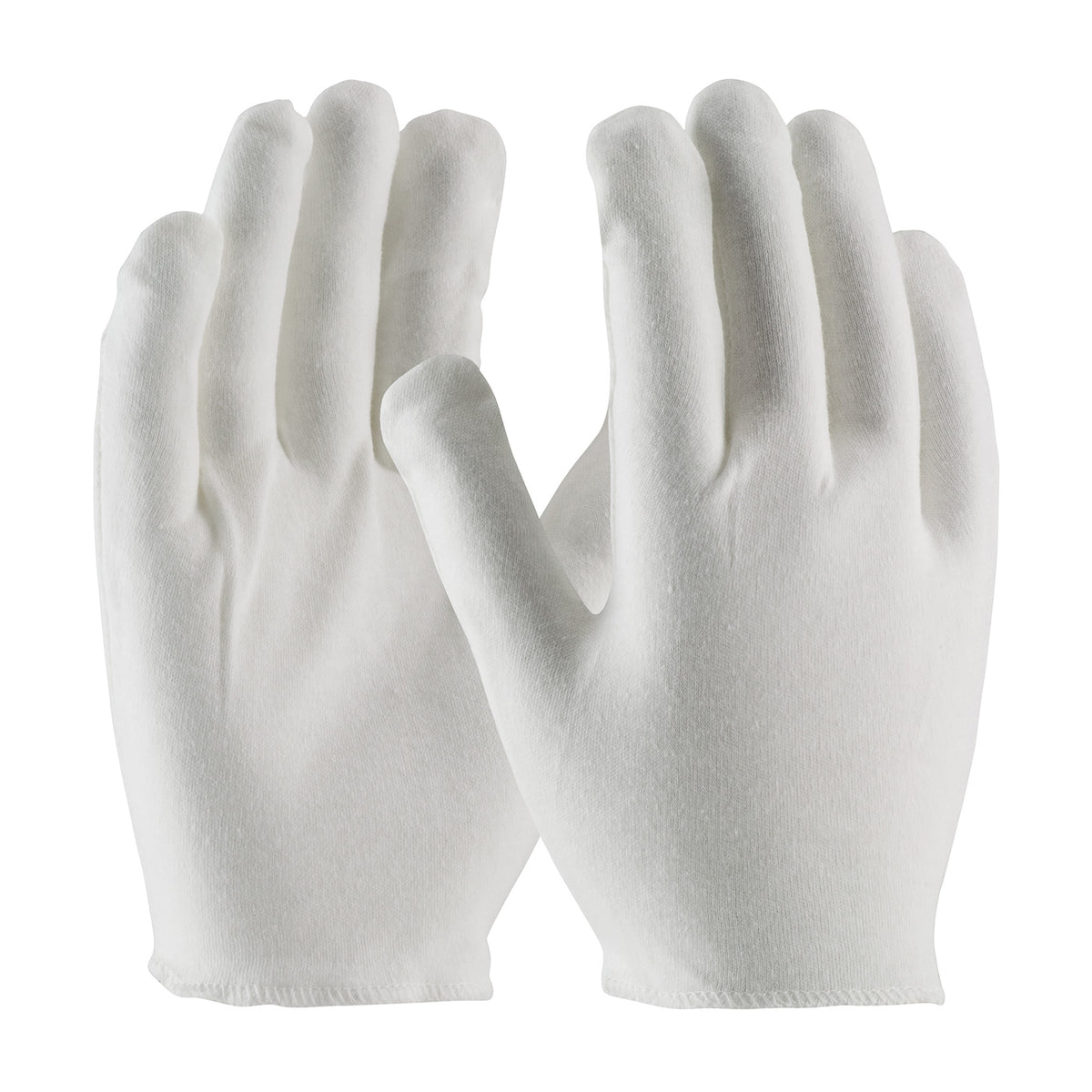 CleanTeam 97-540H Heavy Weight Cotton Lisle Inspection Glove with Overcast Hem Cuff - Men's (One Doz