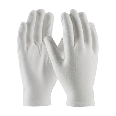 CleanTeam 97-540R Heavy Weight Cotton Lisle Inspection Glove with Rolled Hem Cuff - Men's (One Dozen