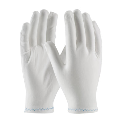 CleanTeam 98-702 Stretch Nylon Inspection Glove with Zig-Zag Stitched Rolled Hem - 9