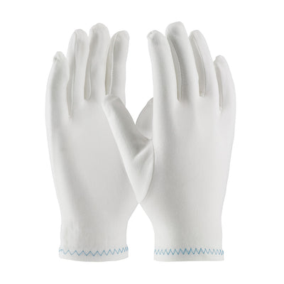 CleanTeam 98-712 Regular Weight Stretch Nylon Inspection Glove with Zig-Zag Stitched Rolled Hem - Fu
