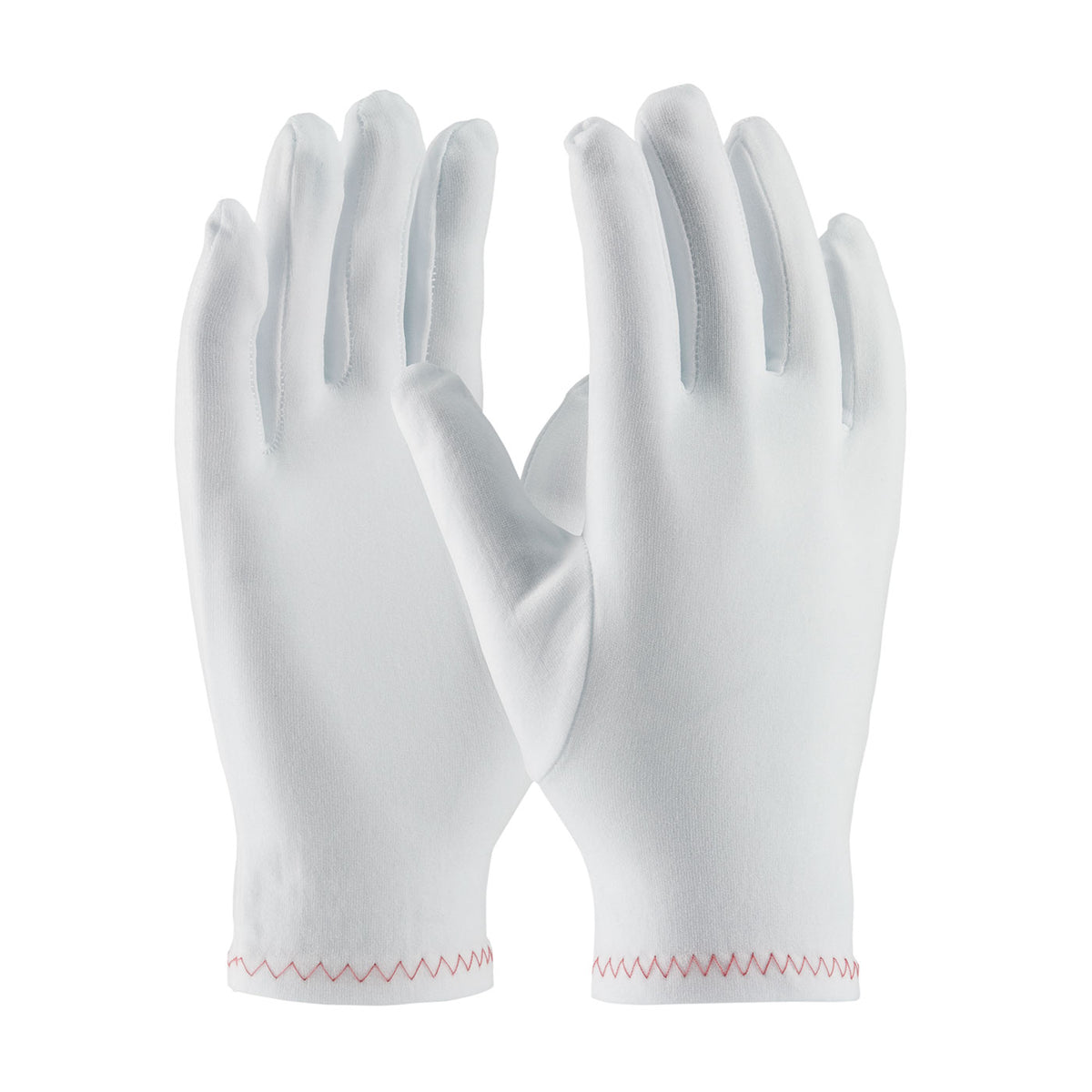 CleanTeam 98-713 Regular Weight Stretch Nylon Inspection Glove with Zig-Zag Stitched Rolled Hem - Fu