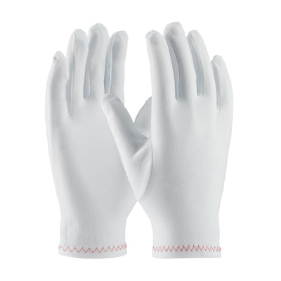 CleanTeam 98-713 Regular Weight Stretch Nylon Inspection Glove with Zig-Zag Stitched Rolled Hem - Fu