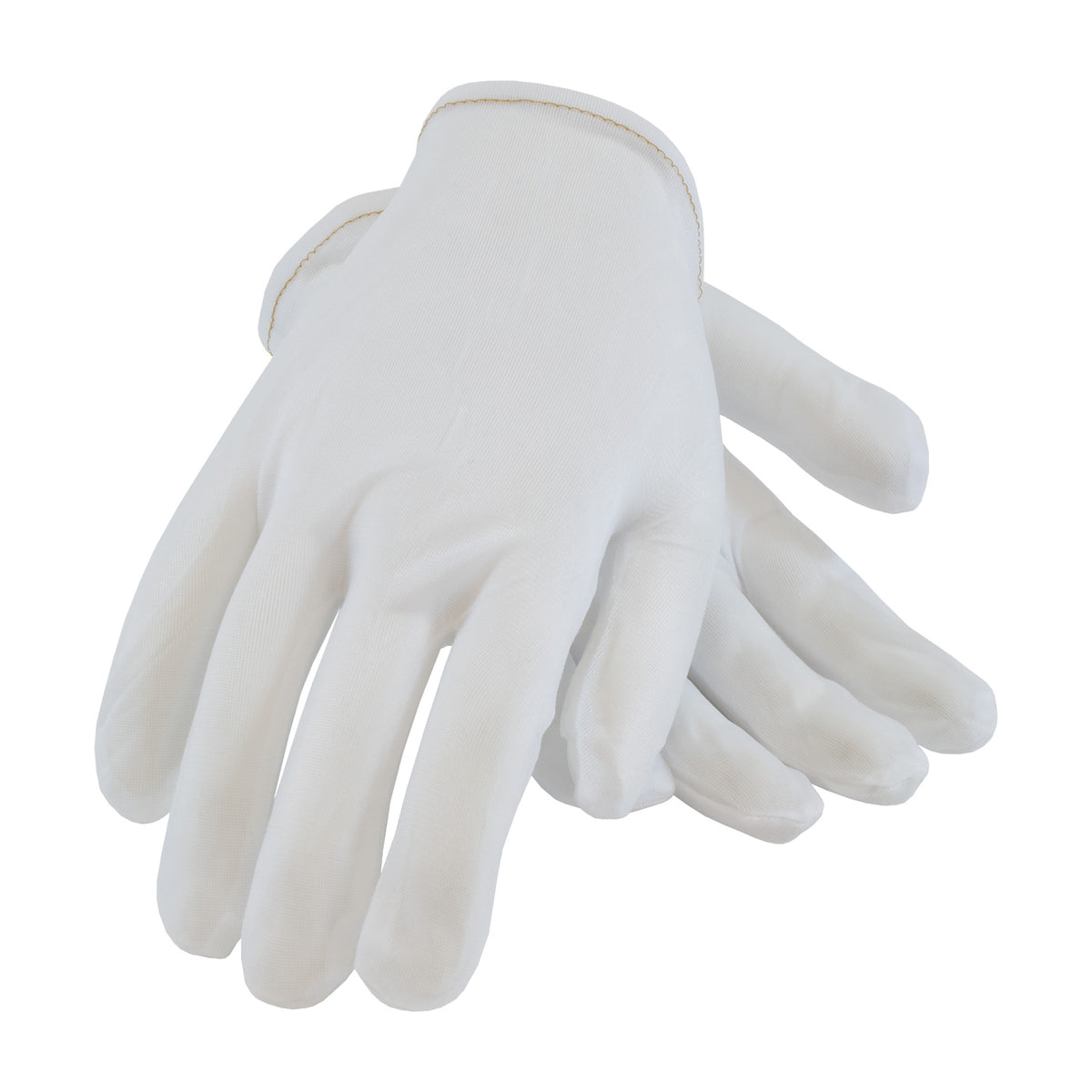 CleanTeam 98-741 40 Denier Tricot Inspection Glove with Rolled Hem Cuff - Ladies' (One Dozen)